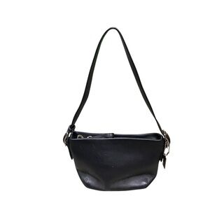 Coach Black Leather Shoulder Bag Y2K